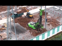 Was ist die Betriebsbreite und -tiefe eines voll hydraulischen Unterwasserbohrgeräts für Dreh-