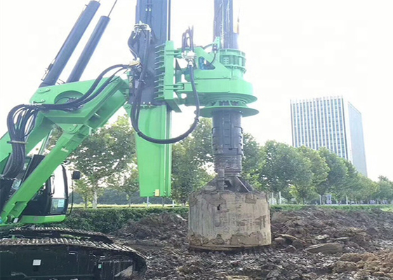 50kN Crowd Force Diesel Used Foundation Raming Rig 90° Bohrwinkel