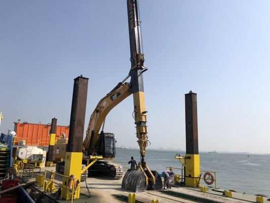 Maschinenhälfte KM220 KM260 teleskopischer Armclamp-Bagger Attachment With Shell Buckets