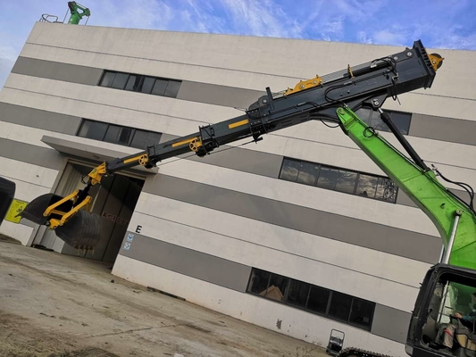 Silberner dehnbarer Maschinenhälften-Arm für 15ton Bagger Max. Vertikaler grabender Radius 6430mm