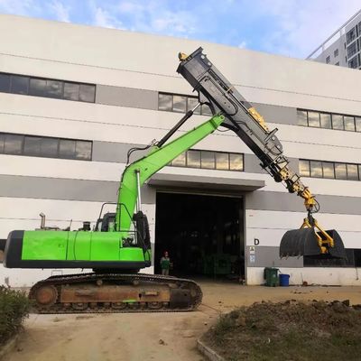 Ausdehnbarer Teleskoparm für tiefes Graben