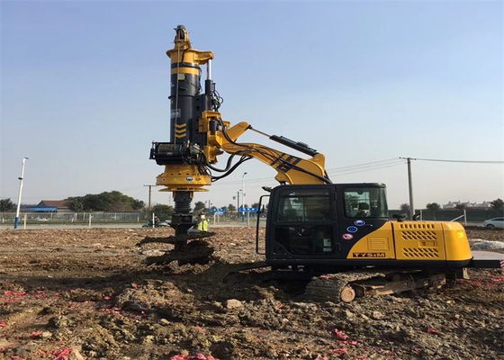 Grundlage 10m-Tiefe 220KN Mini Excavator Pile Driver Small, der Anlage 34.3mpa anhäuft
